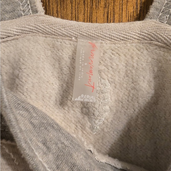 Free People Movement “Making It Overalls” Small NWT Gray - Picture 4 of 6